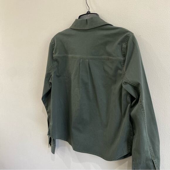 CAbi Green Utility Cotton Jacket Small Minimalist Military Style Streetwear - Picture 6 of 9